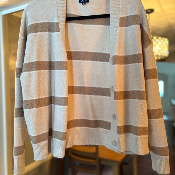 Splendid Brown/Biege Stripe Cardigan. Size M - Picture 1 of 7